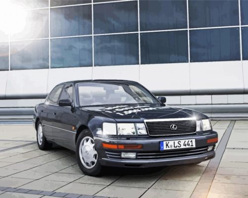 Black Lexus ls400 paint by number