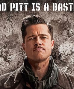 Brad Pitt Inglourious Basterds paint by number