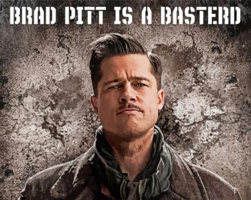 Brad Pitt Inglourious Basterds paint by number