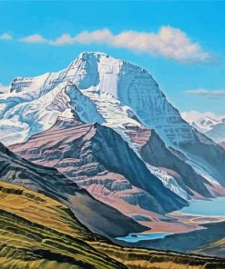 Canada Mount Robson Art paint by number