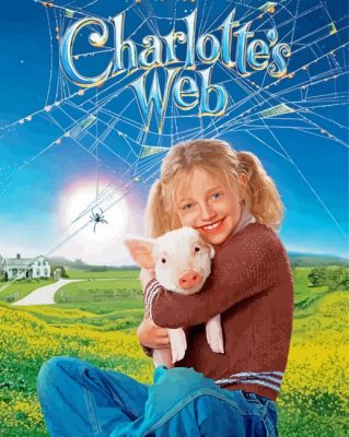 Charlottes Web Poster paint by number