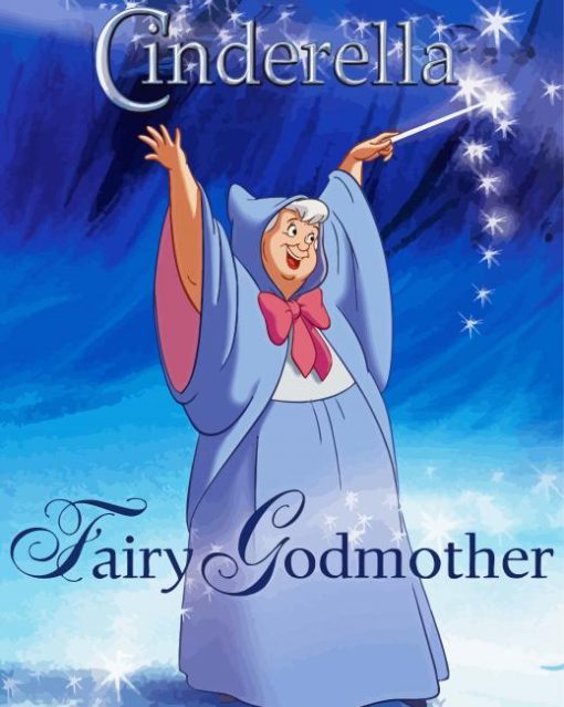 Cinderella Fairy Godmother Poster Paint by number