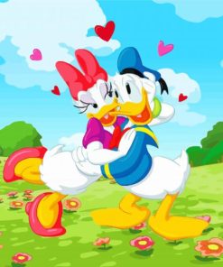 Daisy Duck And Donald Love paint by number