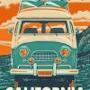 Dana Point California Vintage Poster paint by number