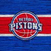 Detroit Pistons Basketball Team Logo Paint by number