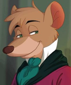 Disney Basil Great Mouse Detective paint by number