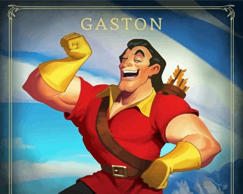 Disney Gaston Poster paint by number