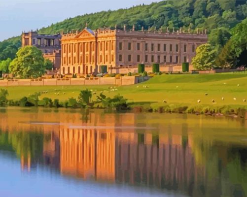 England Chatsworth House paint by number