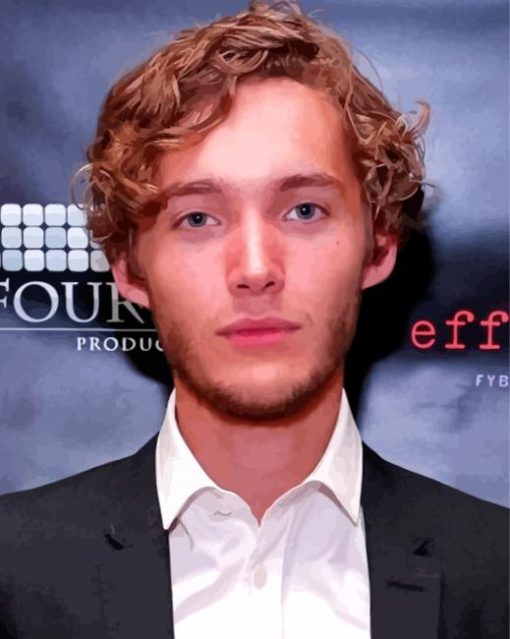 English Actor Toby Regbo paint by number