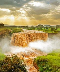 Ethiopia Blue Nile Falls Paint by number