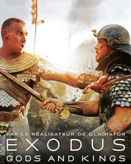 Exodus Gods And Kings Movie Poster paint by number