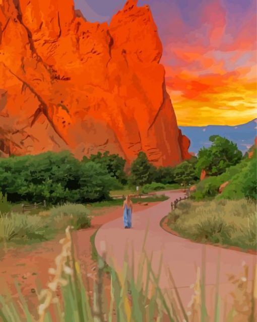 Garden Of The Gods Colorado Springs paint by number