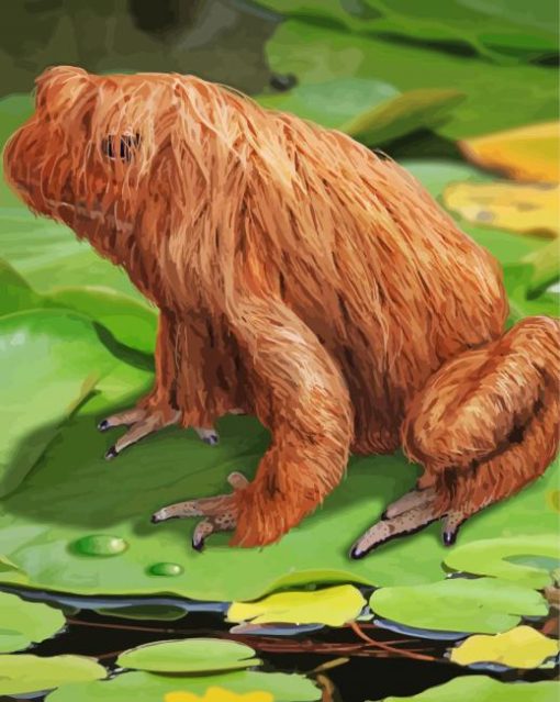 Hairy Frog paint by number