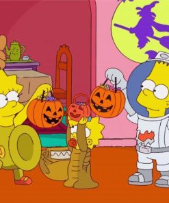 Halloween Day Simpsons paint by number