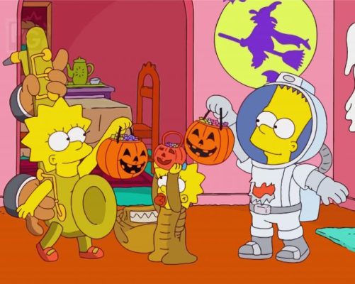 Halloween Day Simpsons paint by number