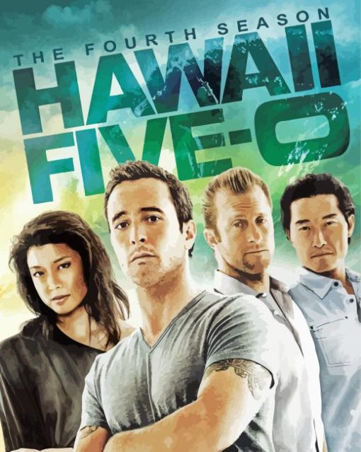 Hawaii Five O Drama Serie Poster paint by number