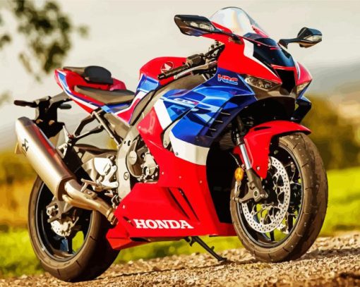 Honda Fireblade paint by number
