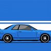 Illustration Skyline R32 Car paint by number