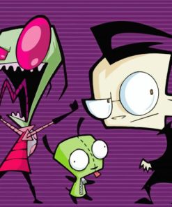 Invader Zim Animation Paint by number