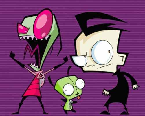 Invader Zim Animation Paint by number