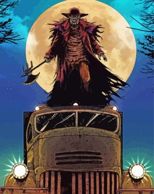 Jeepers Creepers Art paint by number