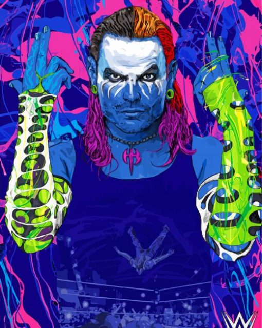 Jeff Hardy Wrestler Art paint by number