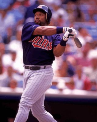 Kirby Puckett Baseball Player paint by number