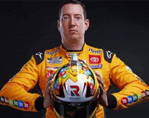 Kyle Busch paint by number