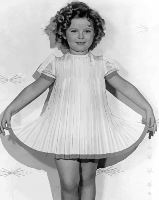 Little Shirley Temple Paint by number