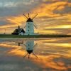 Lytham Windill Water Reflection paint by number