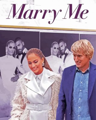 Marry Me Movie paint by number