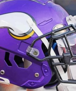 Minnesota Vikings Helmet paint by number