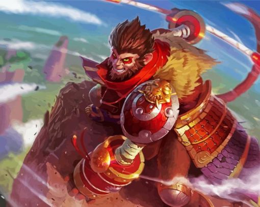 Monkey King Wukong paint by number