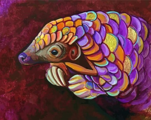 Pangolin paint by number