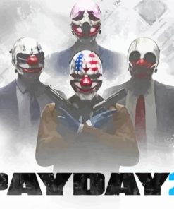 Payday 2 Poster Paint by number