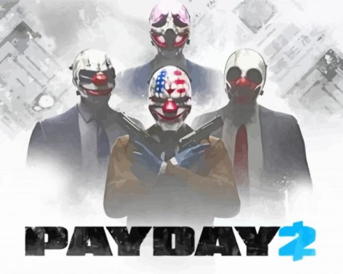 Payday 2 Poster Paint by number