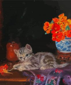 Playful Kitten paint by number