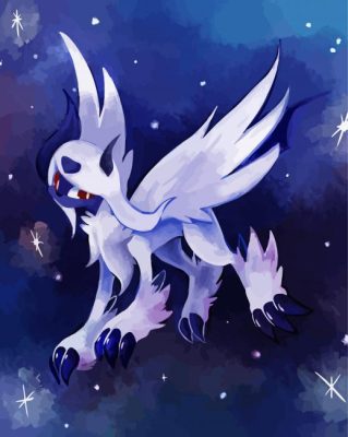 Pokemon Anime Absol paint by number