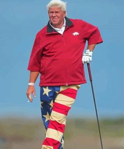 Professional Golfer John Daly paint by number