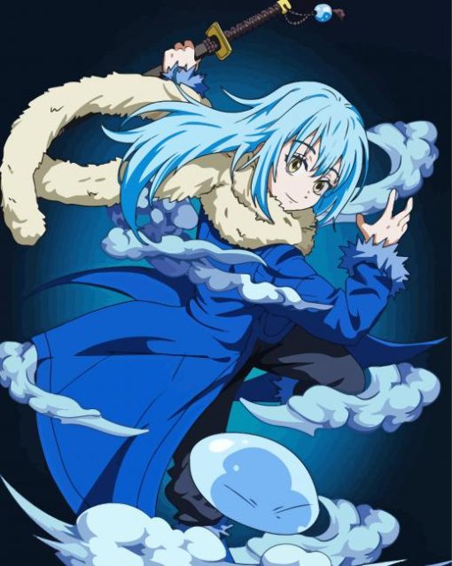Rimuru The Time I Got Reincarnated As A Slime paint by number
