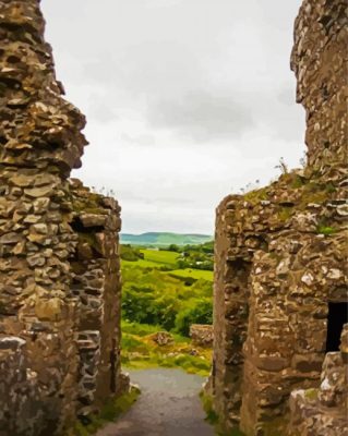 Rock Of Dunamase Paint by number