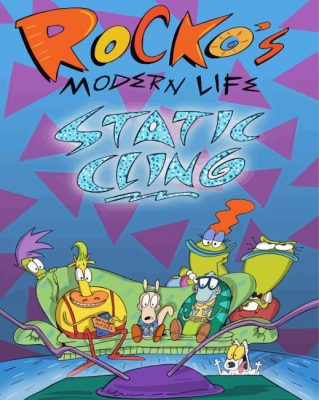 Rockos Modern Life Poster paint by number