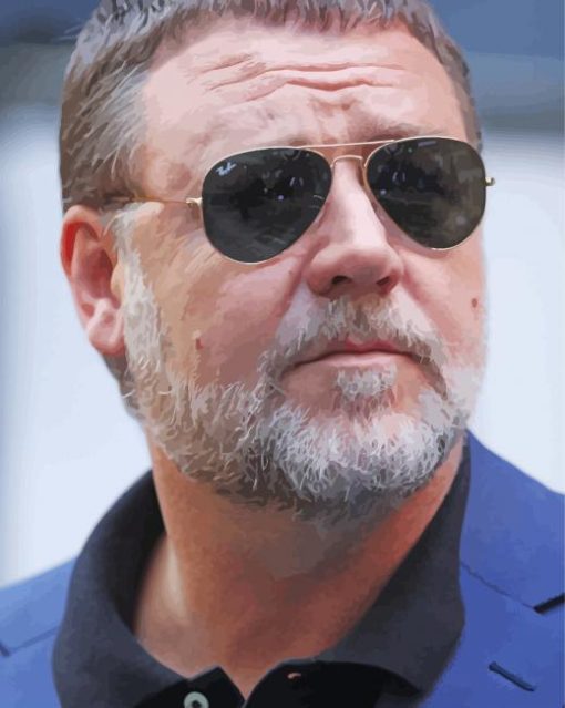 Russell Crowe Actor paint by number