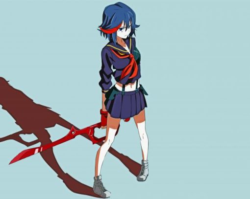 Ryuko Matoi Kill La kill Character paint by number