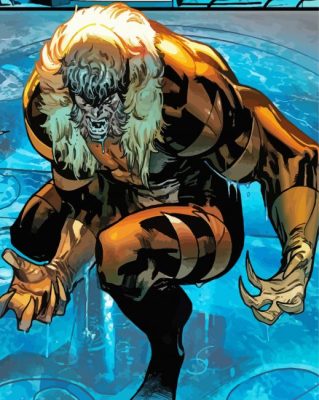 Sabretooth Paint by number