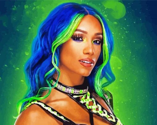 Sasha Banks paint by number