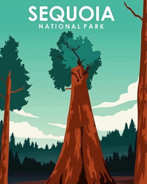 Sequoia National Park paint by number