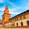 Sforzesco Castle Italy paint by number
