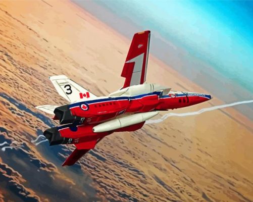 Snowbirds Military Aircraft paint by number