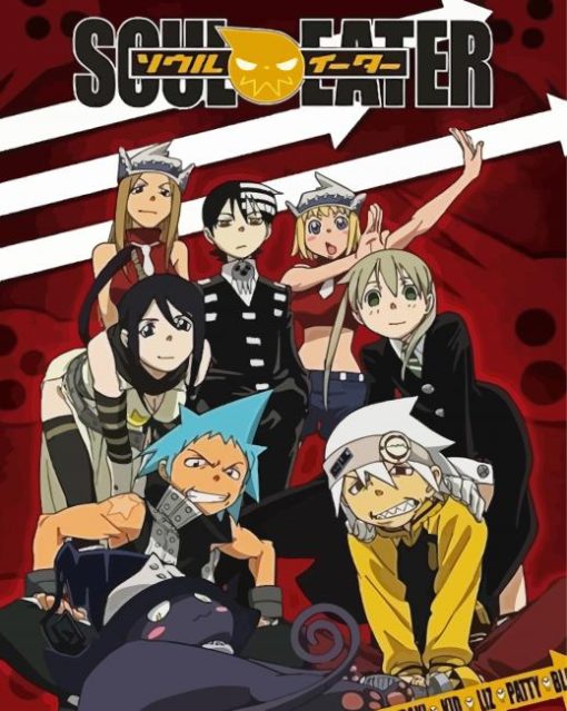 Soul Eater Anime Poster paint by number